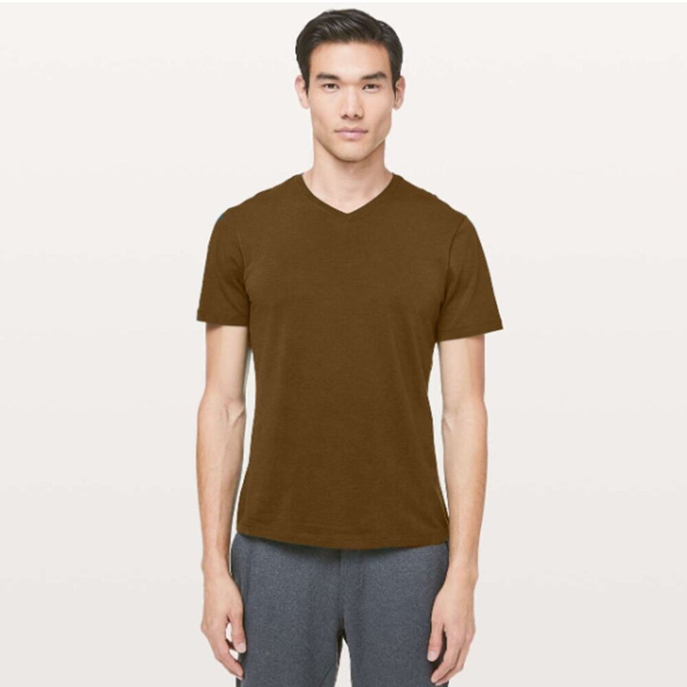 LULULEMON 5 Year Basic V Short Sleeve Tee No Size Dot/ Tag Check Measurements‎